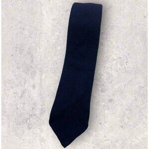 DRAKE'S Cashmere Unlined Tie XL ENGLAND Solid Navy W:3" EUC